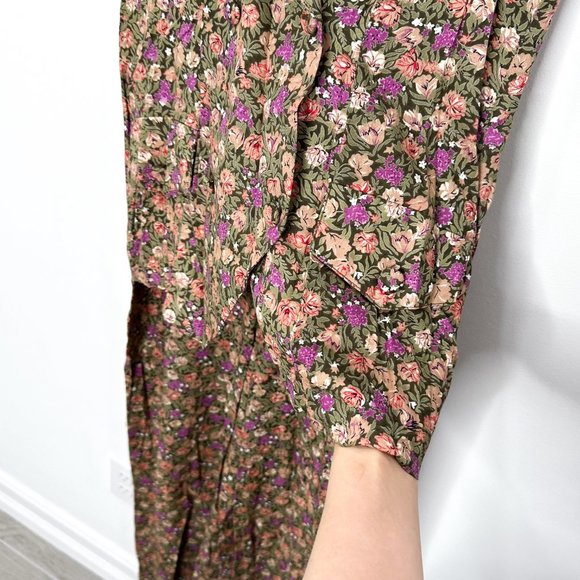 Jamie Brooke Wide-Leg Floral Print Vest Jumpsuit Vintage 90s Women’s Size M - Picture 8 of 16